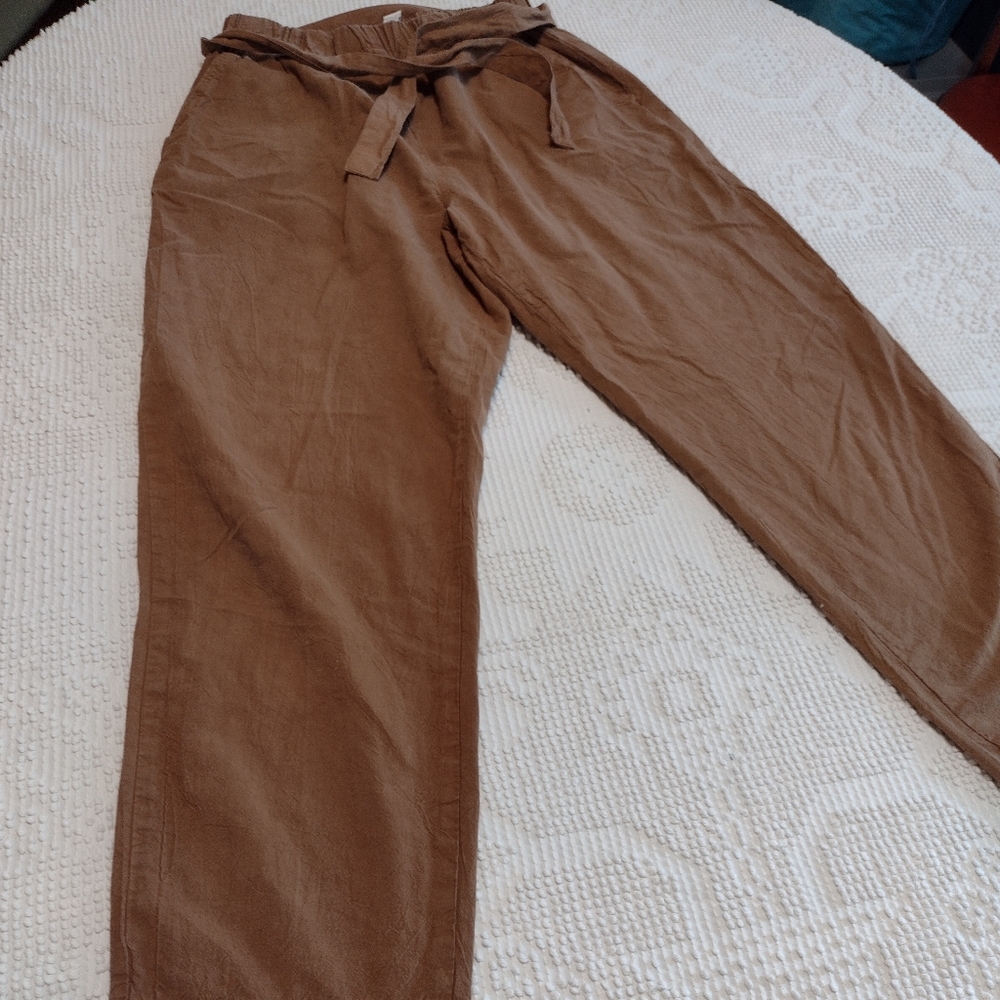 Casual Corner Brown Straight Leg Pants 100% Cotton - Picture 4 of 7